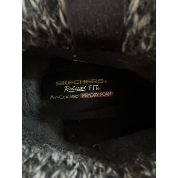 Skechers Boots Womens 8 Easy Going Heighten Snow Black Foldover Knitted Cuff - Picture 6 of 8